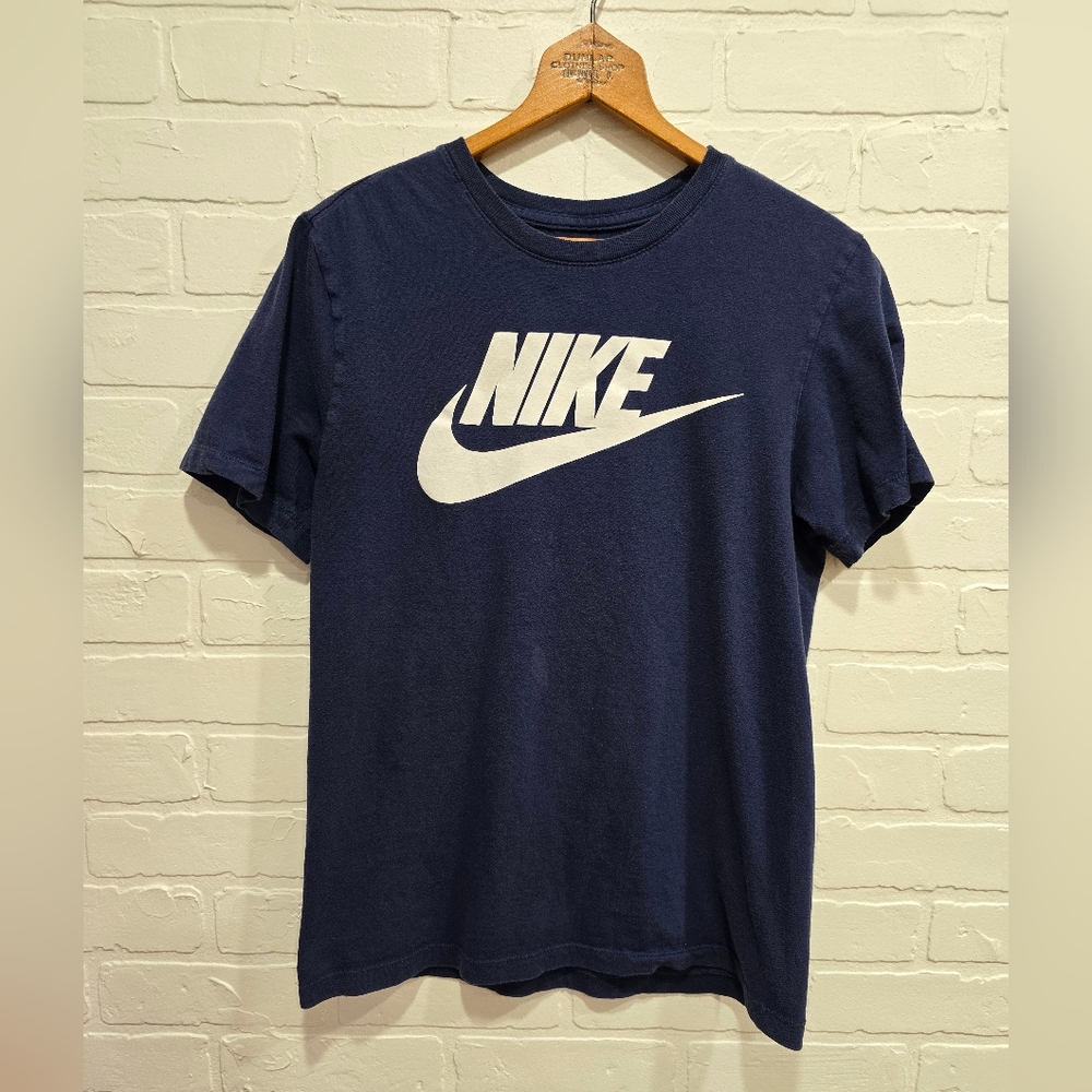 Nike Blue and White Short Sleeve Tee